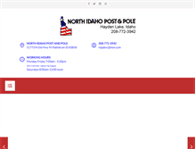 Tablet Screenshot of northidahopostandpole.com
